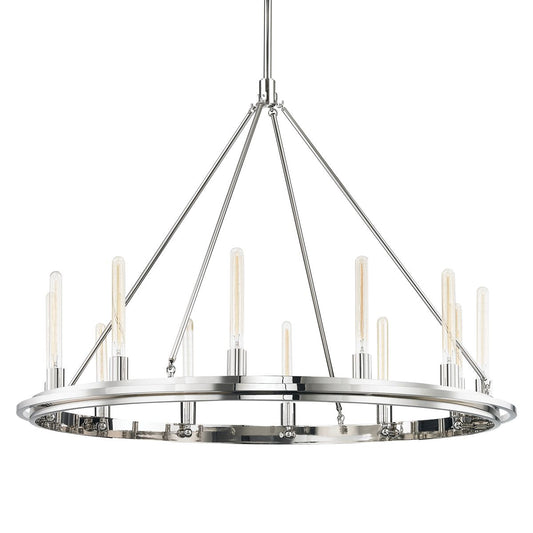 Chambers 12-Light Chandelier - Polished Nickel by Hudson Valley Lighting