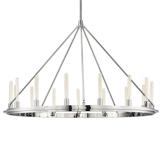 Chambers 15-Light Chandelier - Polished Nickel by Hudson Valley Lighting