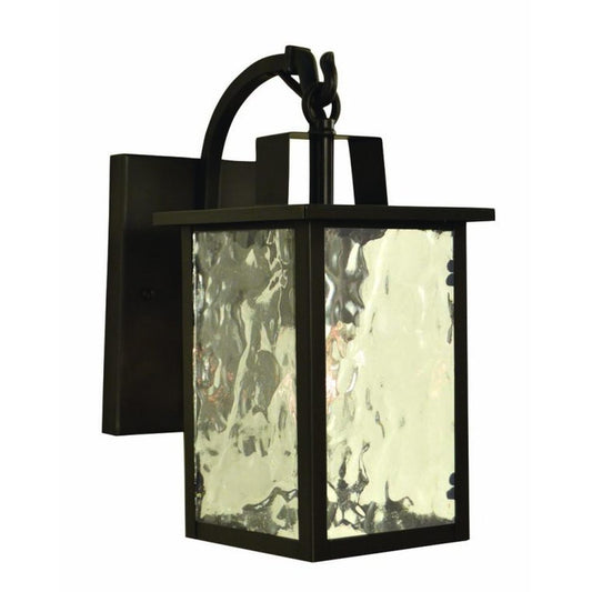 Charleston 10 1/2″ High Wall Mount - CNB-5F-BK - Satin Black by Arroyo Craftsman
