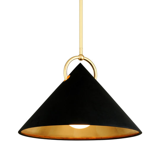 Charm Pendant - Gold Leaf/Soft Black by Corbett Lighting