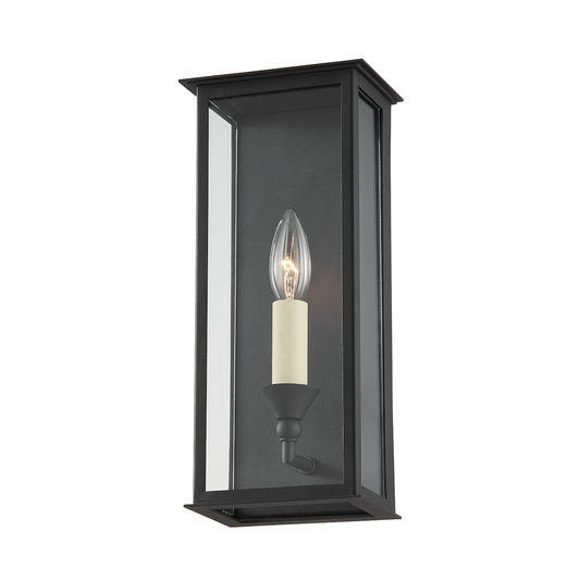 Chauncey Wall Sconce - 1-Light - Textured Black - Troy Lighting B6991-TBK