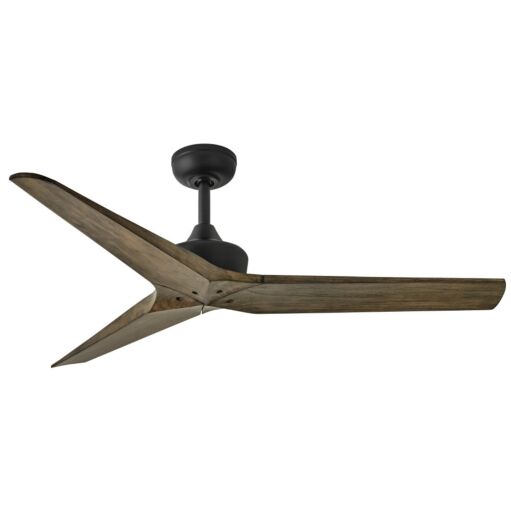 Chisel 52" Smart Fan - Matte Black - Driftwood Blades by Hinkley Lighting