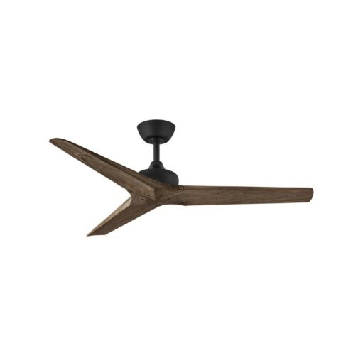 Chisel 52" Smart Fan - Matte Black - Walnut Blades by Hinkley Lighting