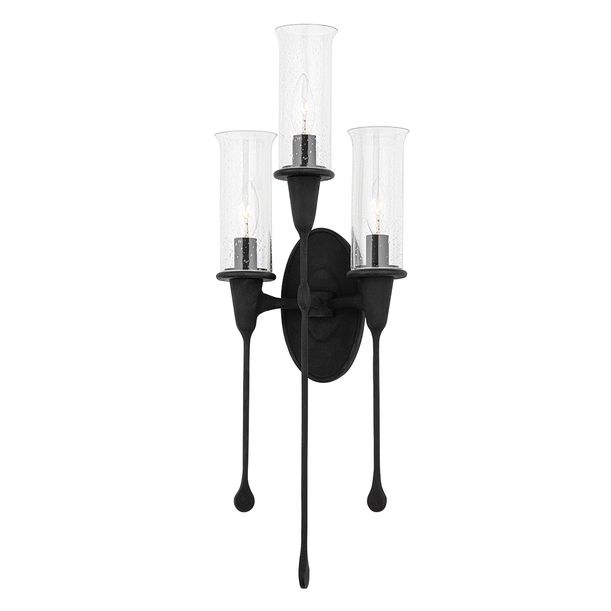 Chisel Wall Sconce - 3-Light - Black Iron by Hudson Valley Lighting