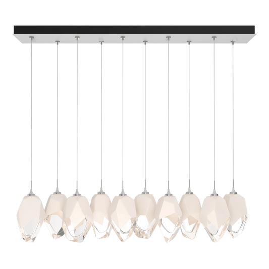 Chrysalis 10-Light Large Crystal Pendant - White - White Polished Crystal by Hubbardton Forge