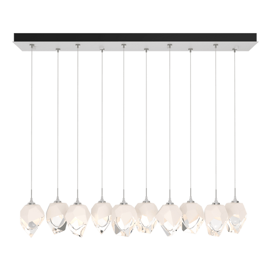 Chrysalis 10-Light Small Crystal Pendant - White - White Polished Crystal by Hubbardton Forge