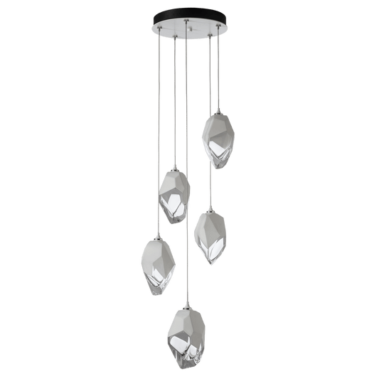 Chrysalis 5-Light Large Crystal Pendant - White - White Polished Crystal by Hubbardton Forge