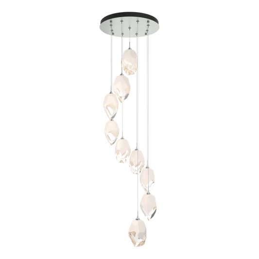 Chrysalis 9-Light Large Crystal Pendant - Vintage Platinum - White Polished Crystal by Hubbardton Forge
