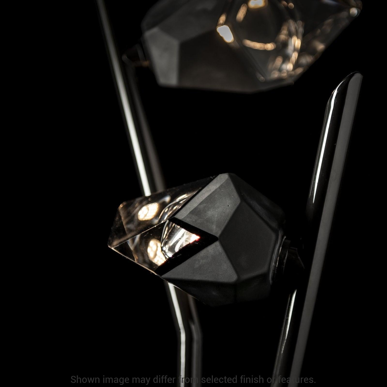 Chrysalis Torchiere - White - White Polished Crystal by Hubbardton Forge