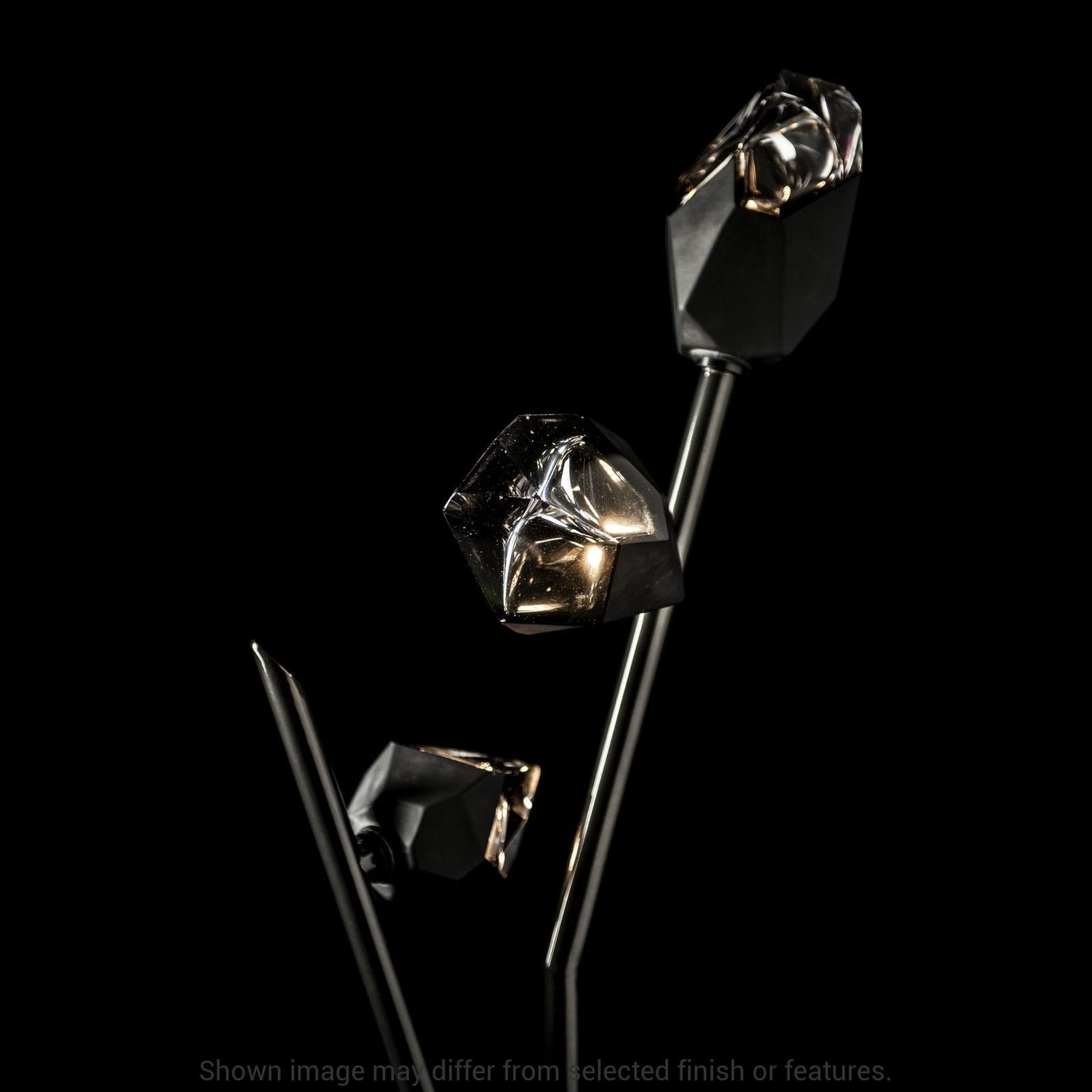 Chrysalis Torchiere - White - White Polished Crystal by Hubbardton Forge