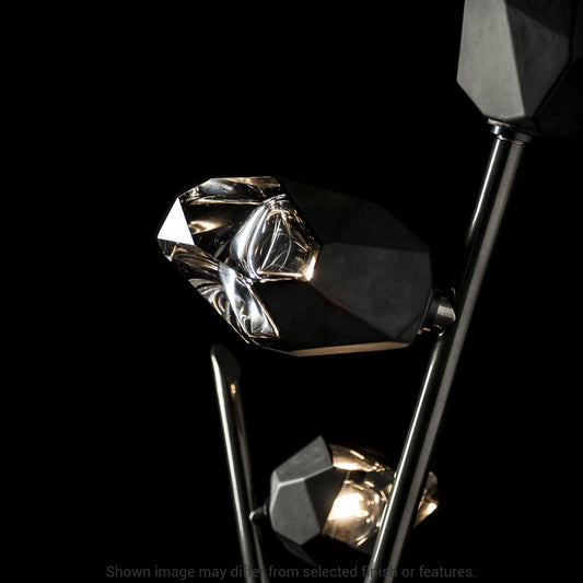 Chrysalis Torchiere - White - White Polished Crystal by Hubbardton Forge