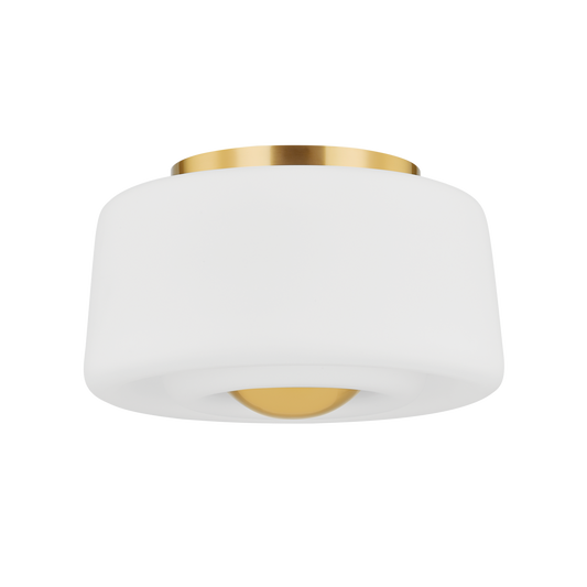 Ciela Flush Mount - 2-Light - Aged Brass - Mitzi H837502-AGB