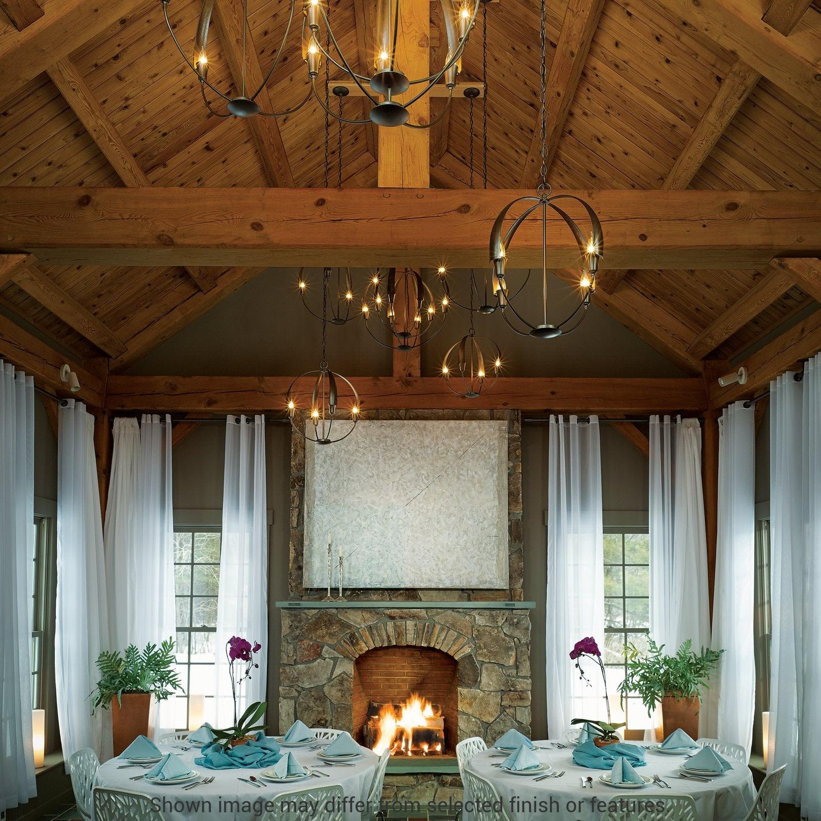 Cirque Small Chandelier - White by Hubbardton Forge