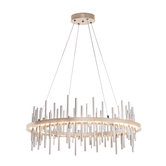 Cityscape Circular LED Pendant - Soft Gold - Sterling Accent by Hubbardton Forge
