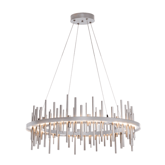 Cityscape Circular LED Pendant - Vintage Platinum - Vintage Platinum Accent by Hubbardton Forge