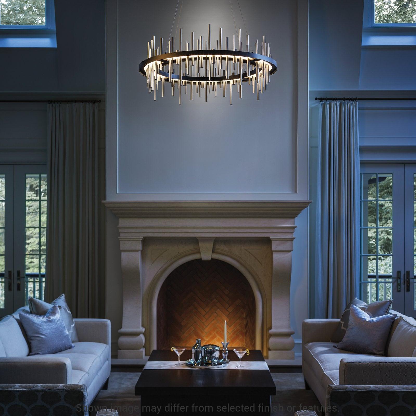 Cityscape Circular LED Pendant - White - White Accent by Hubbardton Forge