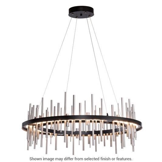 Cityscape Circular LED Pendant - White - White Accent by Hubbardton Forge