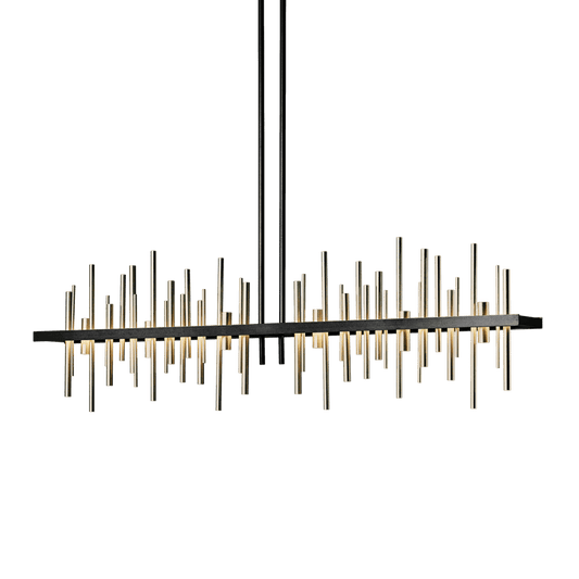 Cityscape Large LED Pendant - Black - Soft Gold Accent by Hubbardton Forge