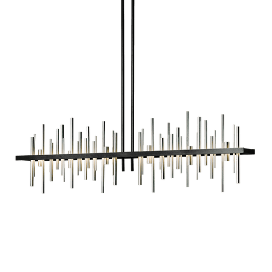 Cityscape Large LED Pendant - Black - Sterling Accent by Hubbardton Forge