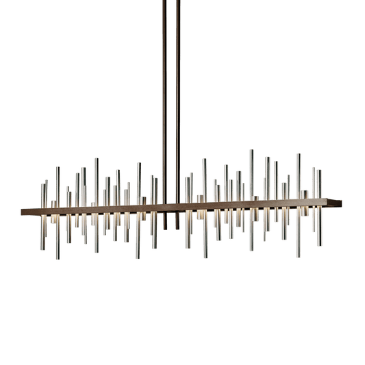 Cityscape Large LED Pendant - Bronze - Vintage Platinum Accent by Hubbardton Forge