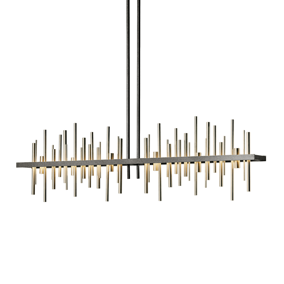 Cityscape Large LED Pendant - Natural Iron - Soft Gold Accent by Hubbardton Forge