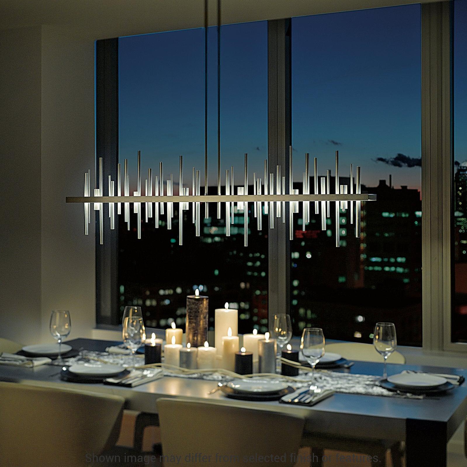 Cityscape Large LED Pendant - White - White Accent by Hubbardton Forge