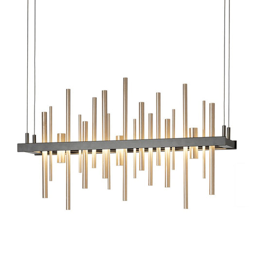Cityscape LED Pendant - Black - Soft Gold Accent by Hubbardton Forge