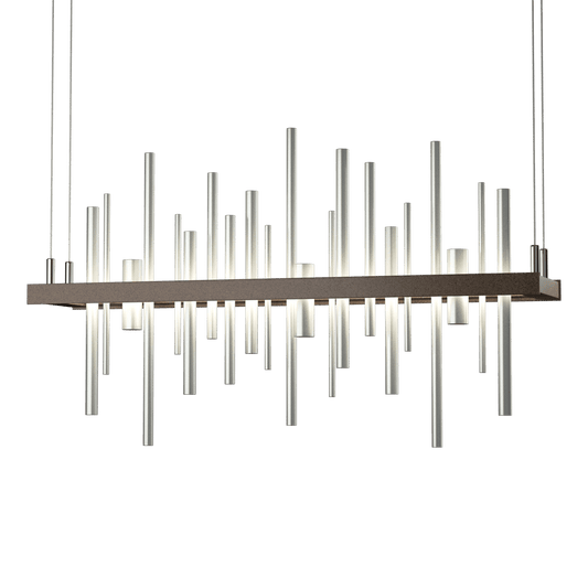Cityscape LED Pendant - Bronze - Vintage Platinum Accent by Hubbardton Forge