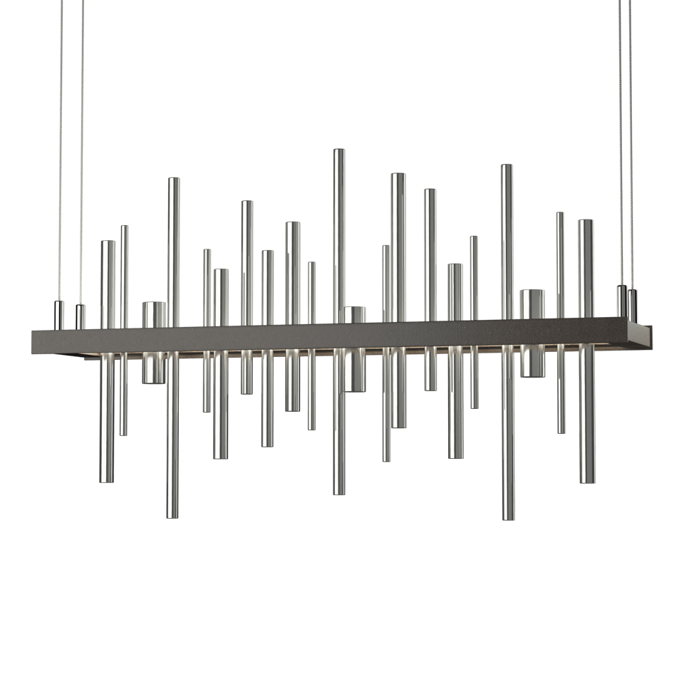 Cityscape LED Pendant - Dark Smoke - Sterling Accent by Hubbardton Forge