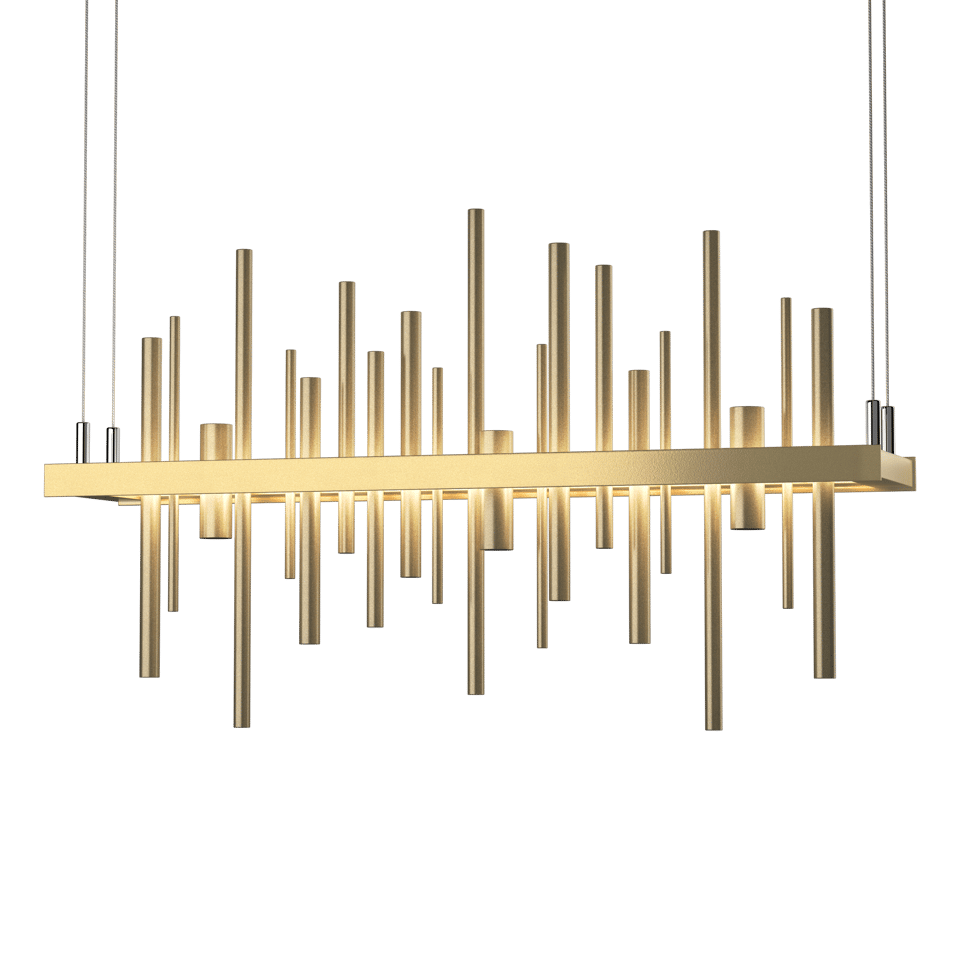 Cityscape LED Pendant - Modern Brass - Soft Gold Accent by Hubbardton Forge