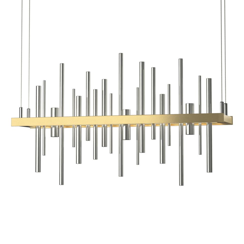 Cityscape LED Pendant - Modern Brass - Sterling Accent by Hubbardton Forge