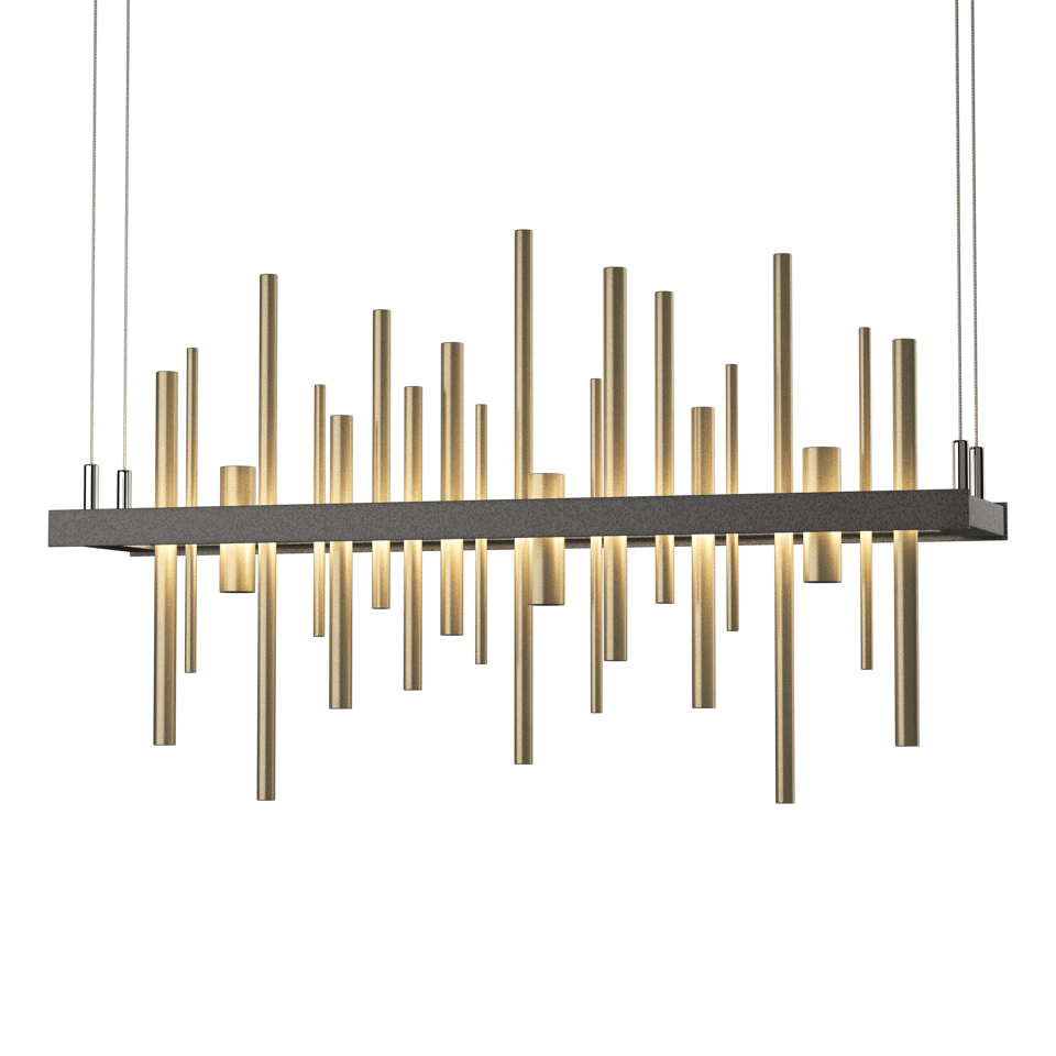 Cityscape LED Pendant - Natural Iron - Soft Gold Accent by Hubbardton Forge