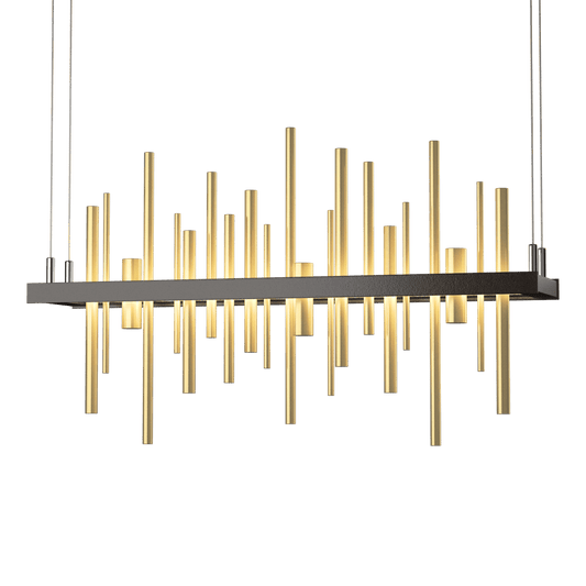 Cityscape LED Pendant - Oil Rubbed Bronze - Modern Brass Accent by Hubbardton Forge