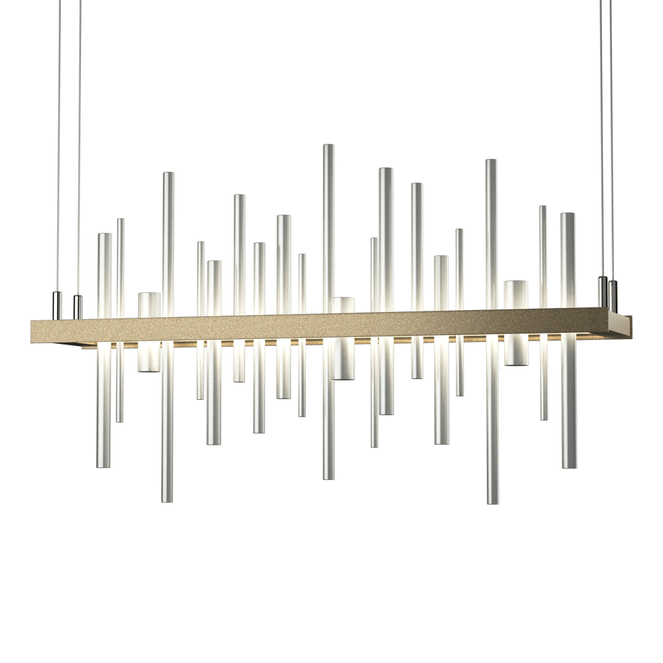Cityscape LED Pendant - Soft Gold - Vintage Platinum Accent by Hubbardton Forge