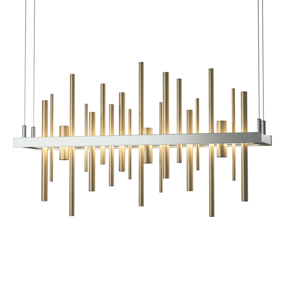 Cityscape LED Pendant - Vintage Platinum - Soft Gold Accent by Hubbardton Forge