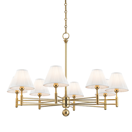Classic No.1 Chandelier - Aged Brass by Hudson Valley Lighting