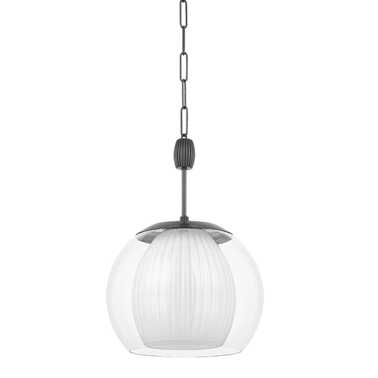 Clementon Large Pendant - Distressed Bronze by Hudson Valley Lighting