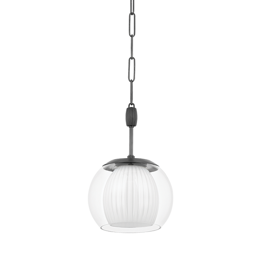 Clementon Pendant - Distressed Bronze by Hudson Valley Lighting