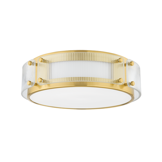 Clifford Flush Mount - Aged Brass by Hudson Valley Lighting