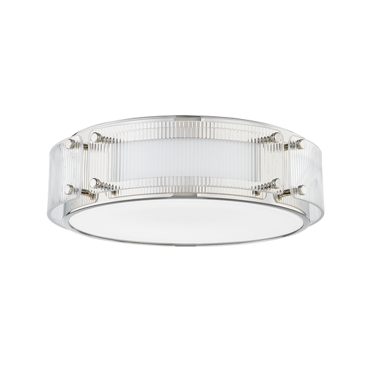 Clifford Flush Mount - Polished Nickel by Hudson Valley Lighting
