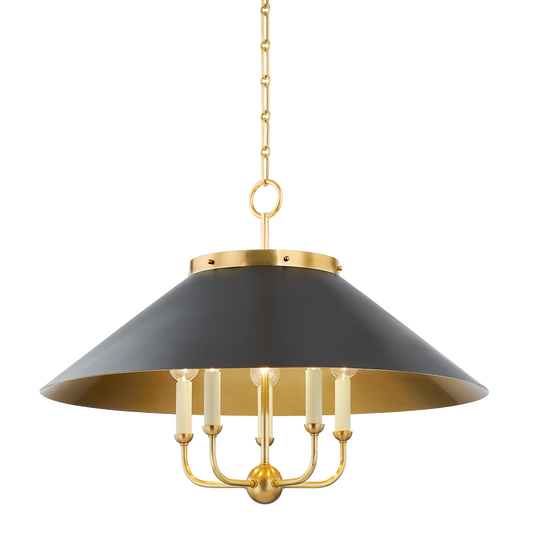 Clivedon Chandelier - Aged Brass/Distressed Bronze by Hudson Valley Lighting