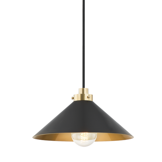 Clivedon Pendant - Aged Brass/Distressed Bronze by Hudson Valley Lighting