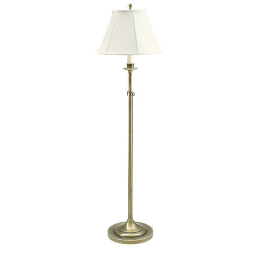 Club Adjustable Floor Lamp - CL201-AB - Antique Brass by House of Troy