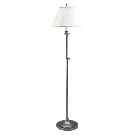 Club Adjustable Floor Lamp - CL201-AS - Antique Silver by House of Troy