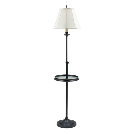 Club Adjustable Floor Lamp with Table - CL202-OB - Oil Rubbed Bronze by House of Troy