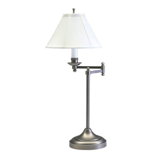 Club Swing Arm Table Lamp - CL251-AS - Antique Silver by House of Troy