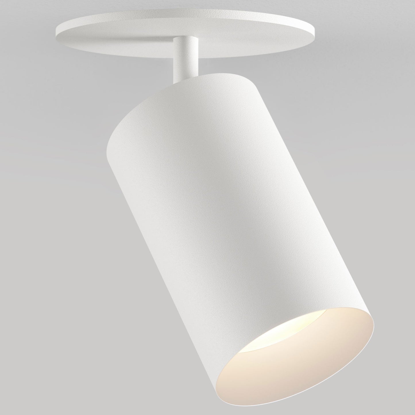 CM1 Monopoint Adjustable Spot Light - Remodel - White Powdercoat/White Baffle - 40 Degrees - 3000K by Lucifer Lighting