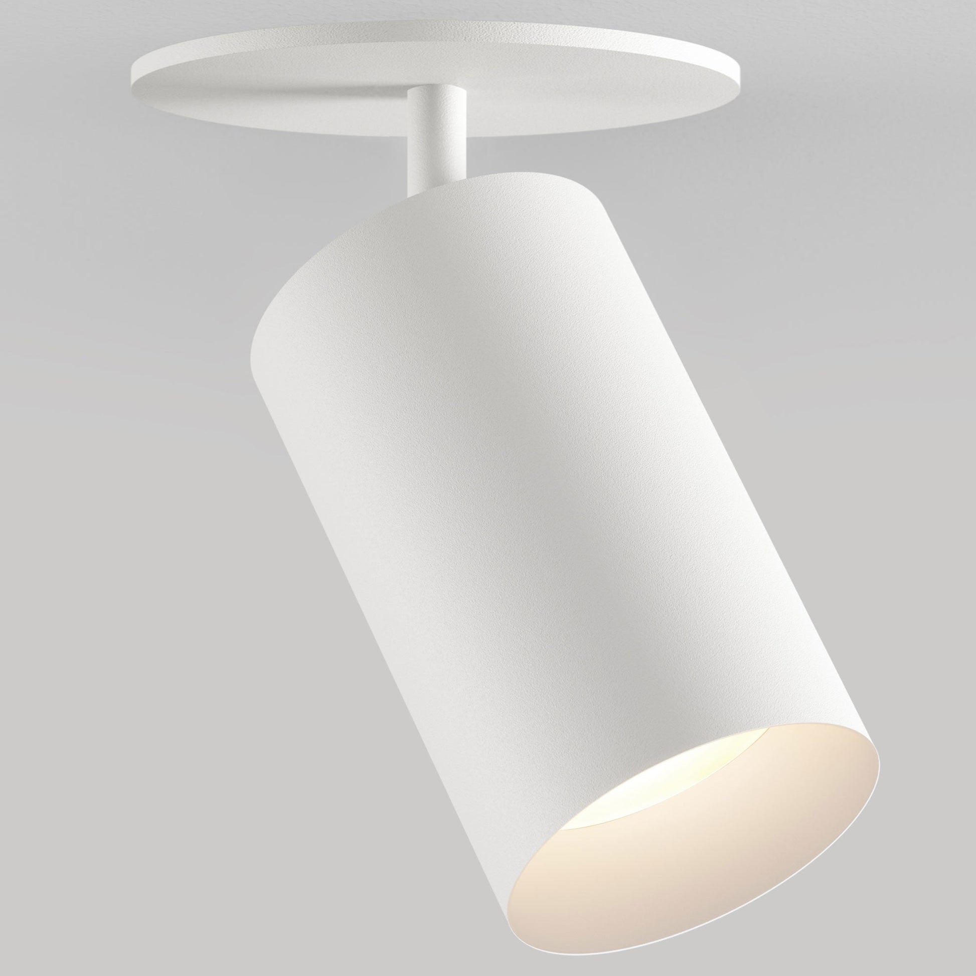 CM1 Monopoint Adjustable Spot Light - Remodel - White Powdercoat/White Baffle - 40 Degrees - 3000K by Lucifer Lighting