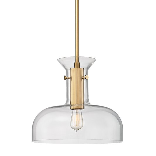 Coffey Large Pendant - Aged Brass by Hudson Valley Lighting