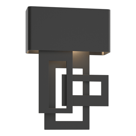 Collage Small Dark Sky Friendly LED Outdoor Sconce - Coastal Black - Left-Facing by Hubbardton Forge